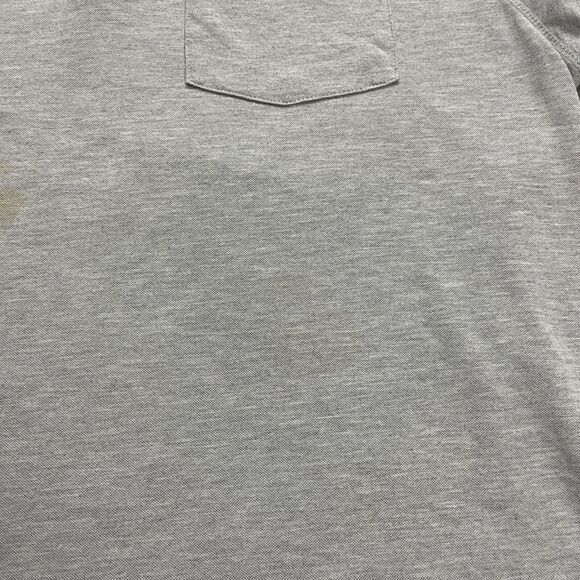 Moheen Cool Dri Polo Shirt Mens 2XL Gray Long Sleeve Collared Casual Pocket Top - Picture 5 of 11